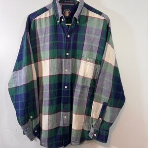 Salty Dog Plaid Button-Down Shirt Size Medium